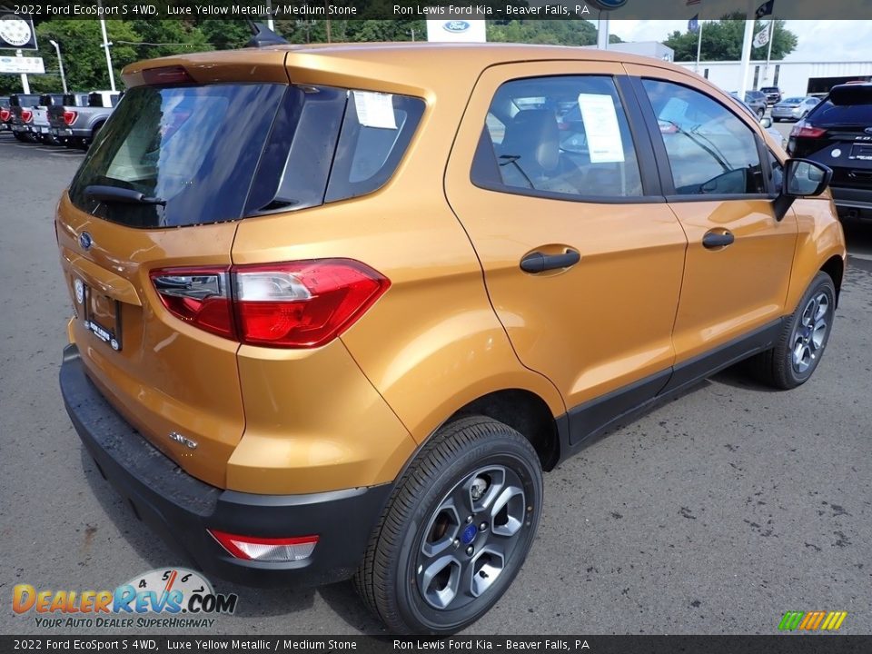 2022 Ford EcoSport S 4WD Luxe Yellow Metallic / Medium Stone Photo #8