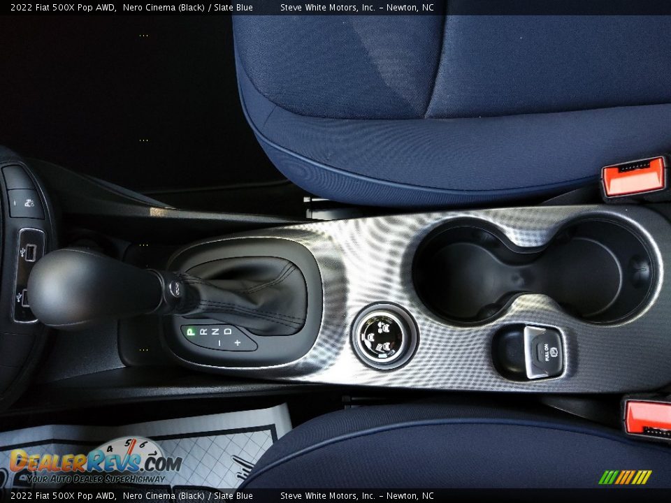 2022 Fiat 500X Pop AWD Nero Cinema (Black) / Slate Blue Photo #26