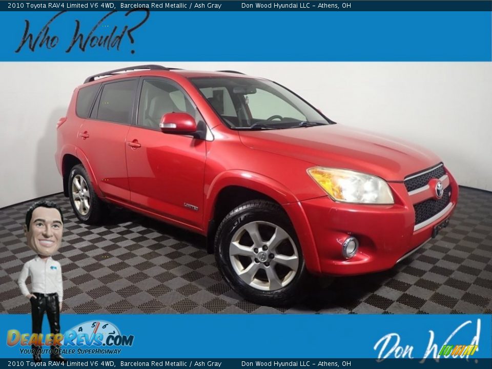 2010 Toyota RAV4 Limited V6 4WD Barcelona Red Metallic / Ash Gray Photo #1