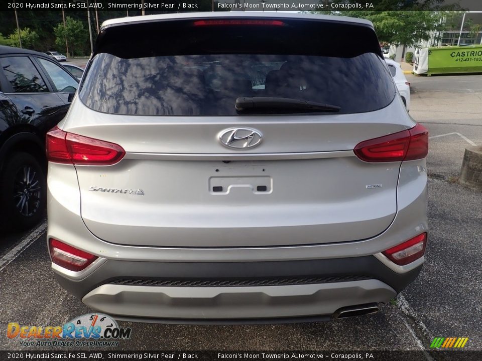 2020 Hyundai Santa Fe SEL AWD Shimmering Silver Pearl / Black Photo #3