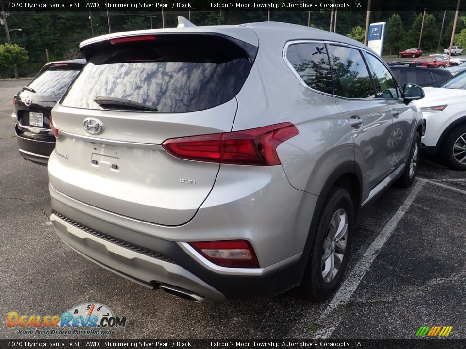 2020 Hyundai Santa Fe SEL AWD Shimmering Silver Pearl / Black Photo #4