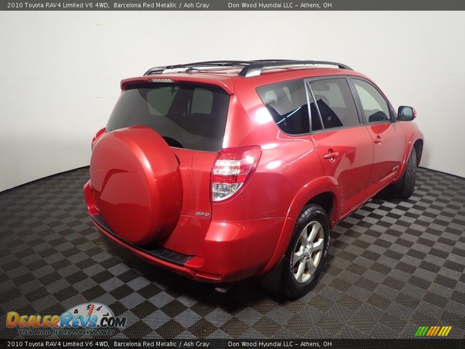 2010 Toyota RAV4 Limited V6 4WD Barcelona Red Metallic / Ash Gray Photo #15