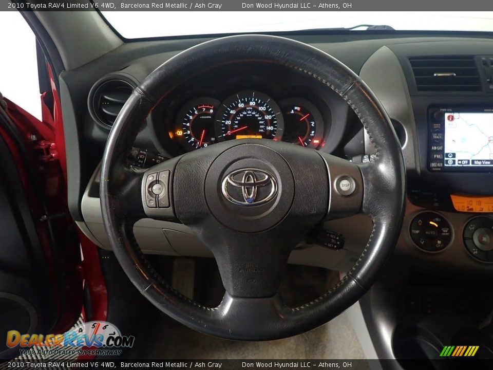 2010 Toyota RAV4 Limited V6 4WD Barcelona Red Metallic / Ash Gray Photo #23