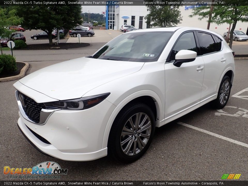 Front 3/4 View of 2022 Mazda CX-5 Turbo Signature AWD Photo #7