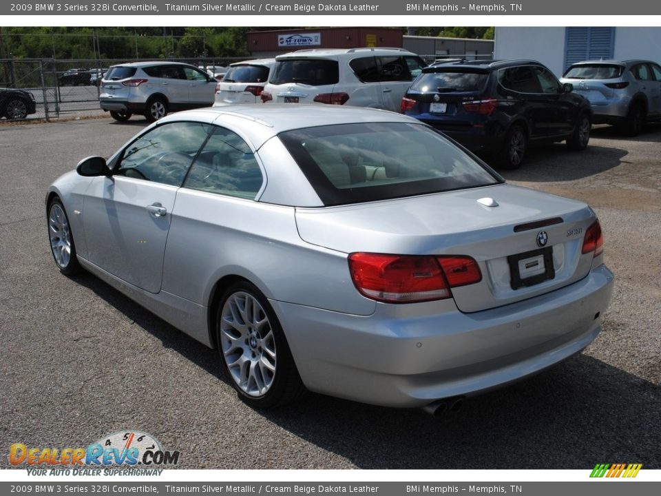 2009 BMW 3 Series 328i Convertible Titanium Silver Metallic / Cream Beige Dakota Leather Photo #3