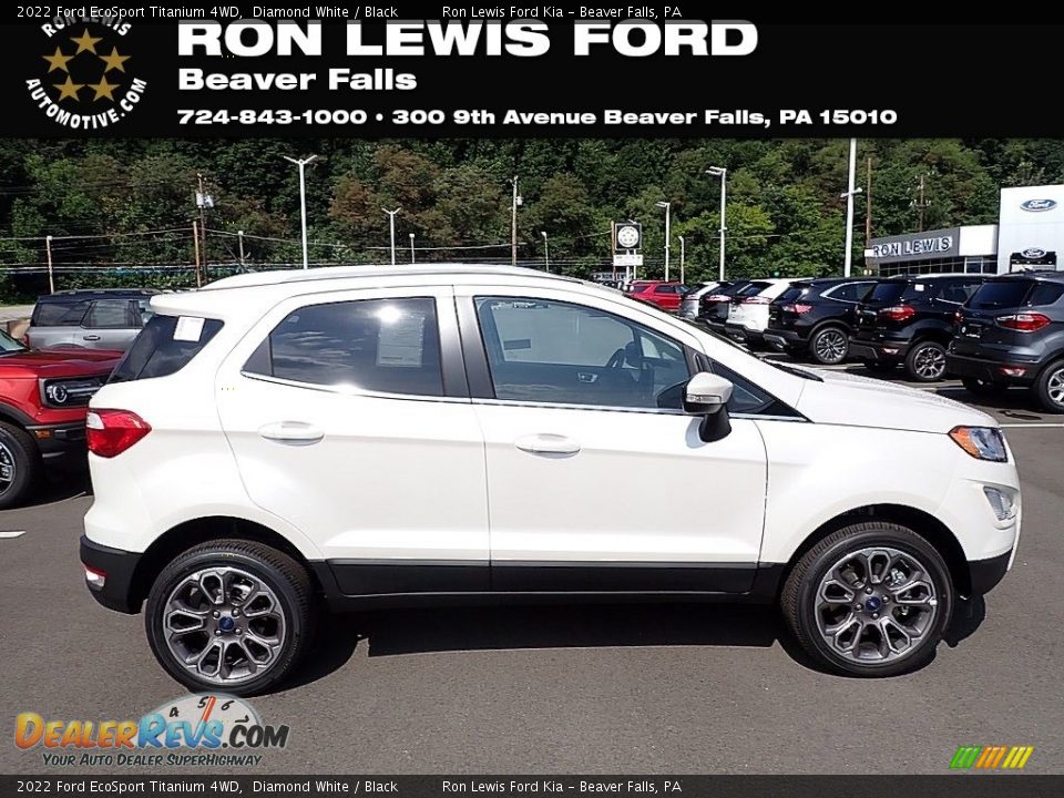 2022 Ford EcoSport Titanium 4WD Diamond White / Black Photo #1