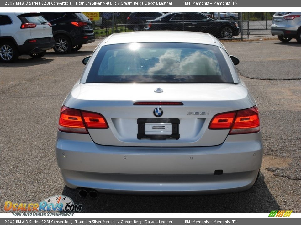 2009 BMW 3 Series 328i Convertible Titanium Silver Metallic / Cream Beige Dakota Leather Photo #4