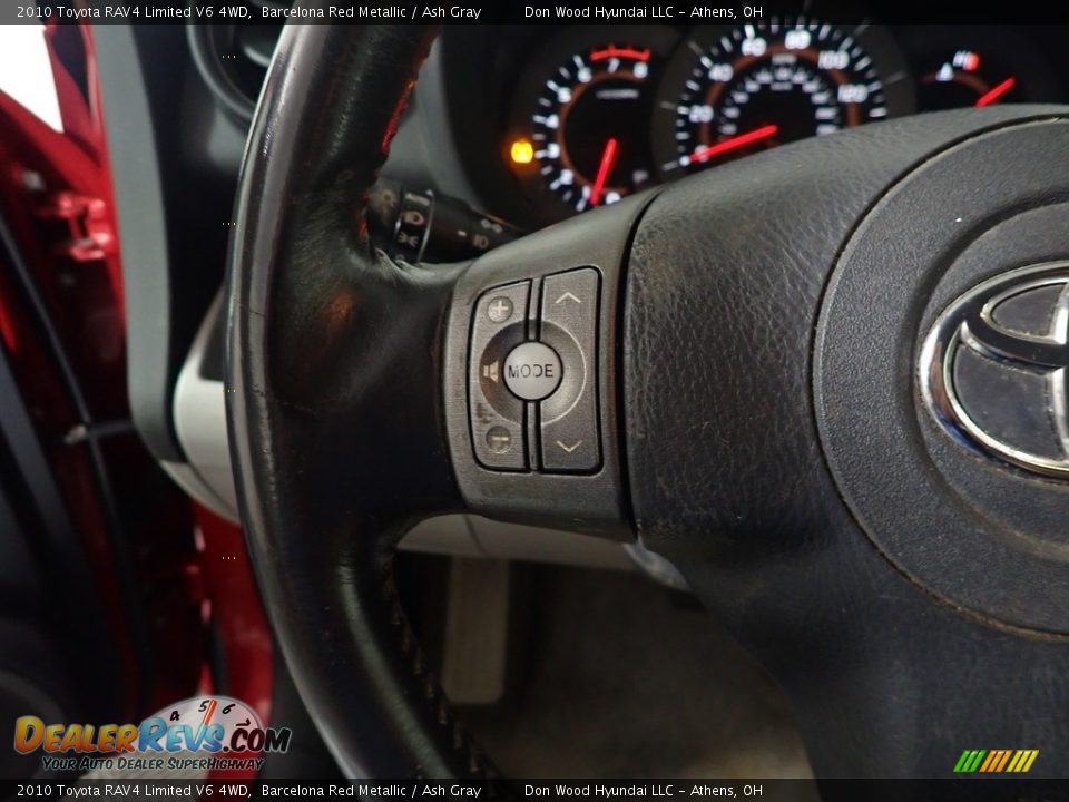2010 Toyota RAV4 Limited V6 4WD Barcelona Red Metallic / Ash Gray Photo #25