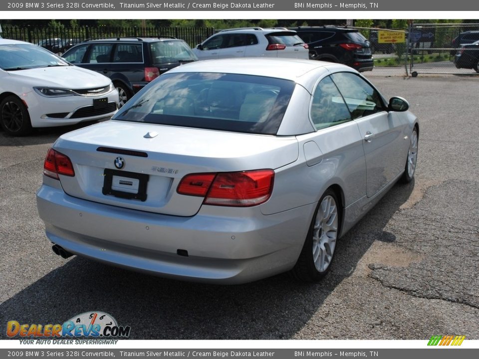 2009 BMW 3 Series 328i Convertible Titanium Silver Metallic / Cream Beige Dakota Leather Photo #5