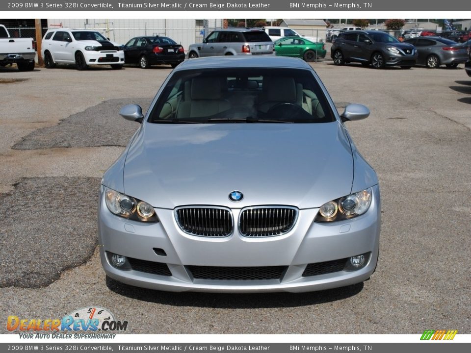 2009 BMW 3 Series 328i Convertible Titanium Silver Metallic / Cream Beige Dakota Leather Photo #8