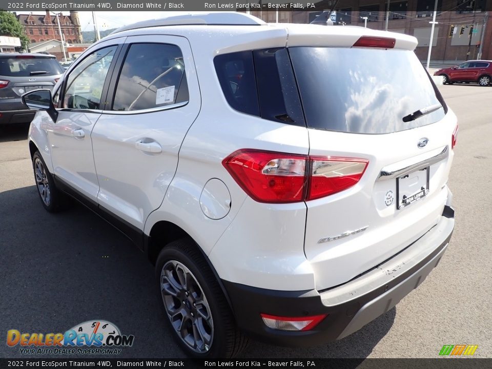 2022 Ford EcoSport Titanium 4WD Diamond White / Black Photo #6