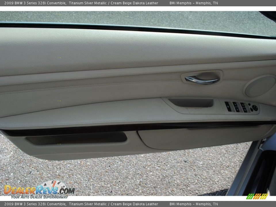 2009 BMW 3 Series 328i Convertible Titanium Silver Metallic / Cream Beige Dakota Leather Photo #9