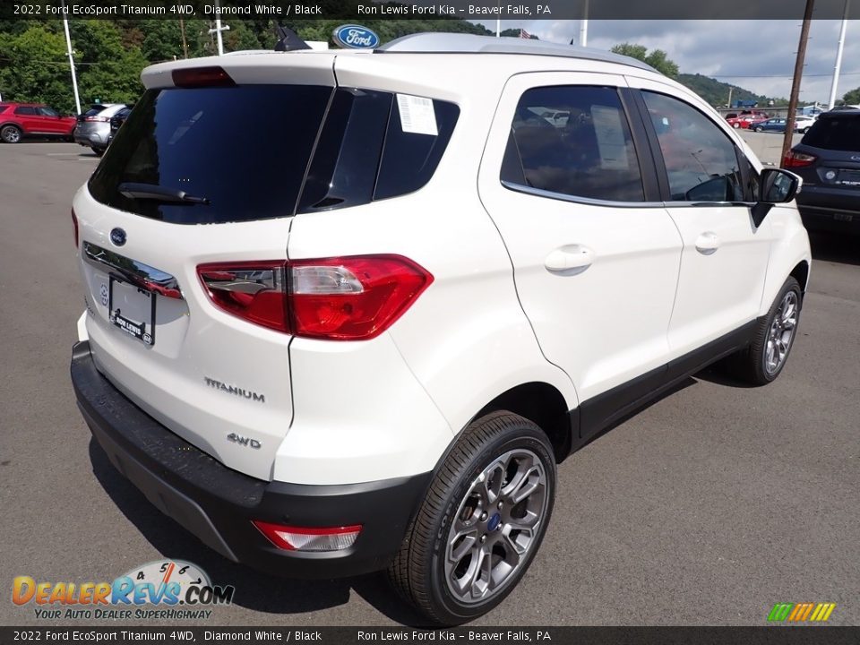 2022 Ford EcoSport Titanium 4WD Diamond White / Black Photo #8