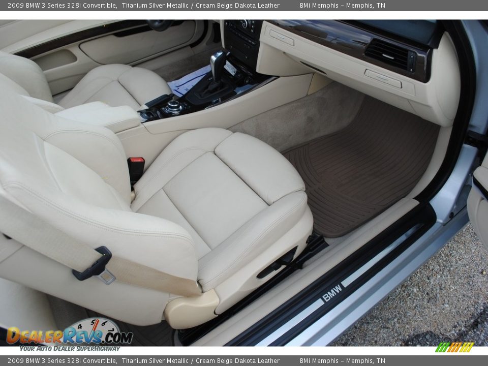 2009 BMW 3 Series 328i Convertible Titanium Silver Metallic / Cream Beige Dakota Leather Photo #12