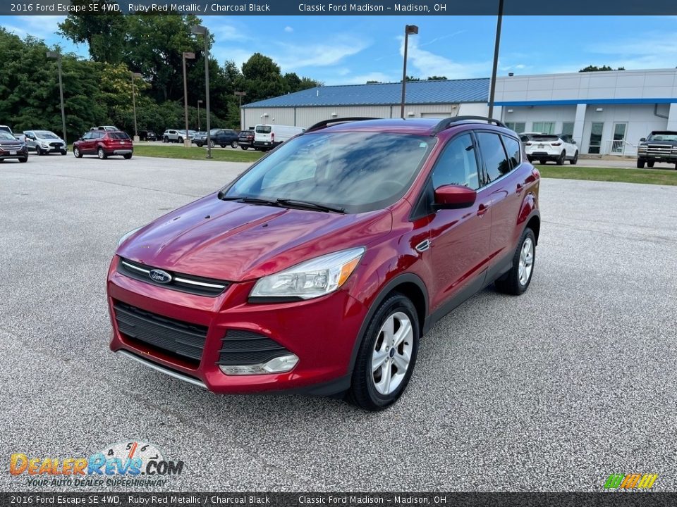 2016 Ford Escape SE 4WD Ruby Red Metallic / Charcoal Black Photo #1