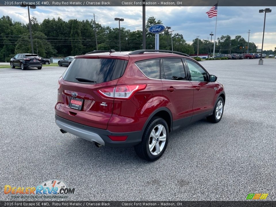 2016 Ford Escape SE 4WD Ruby Red Metallic / Charcoal Black Photo #5