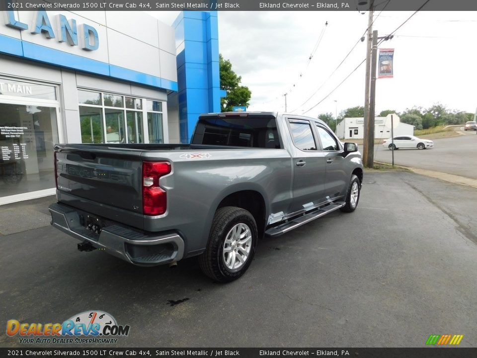 2021 Chevrolet Silverado 1500 LT Crew Cab 4x4 Satin Steel Metallic / Jet Black Photo #4