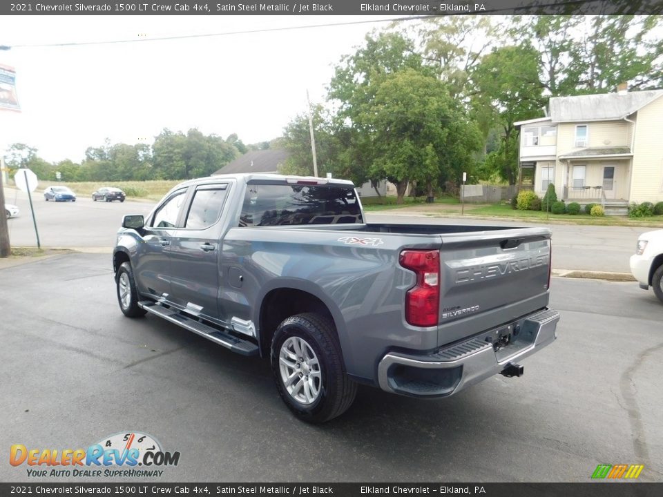 2021 Chevrolet Silverado 1500 LT Crew Cab 4x4 Satin Steel Metallic / Jet Black Photo #6