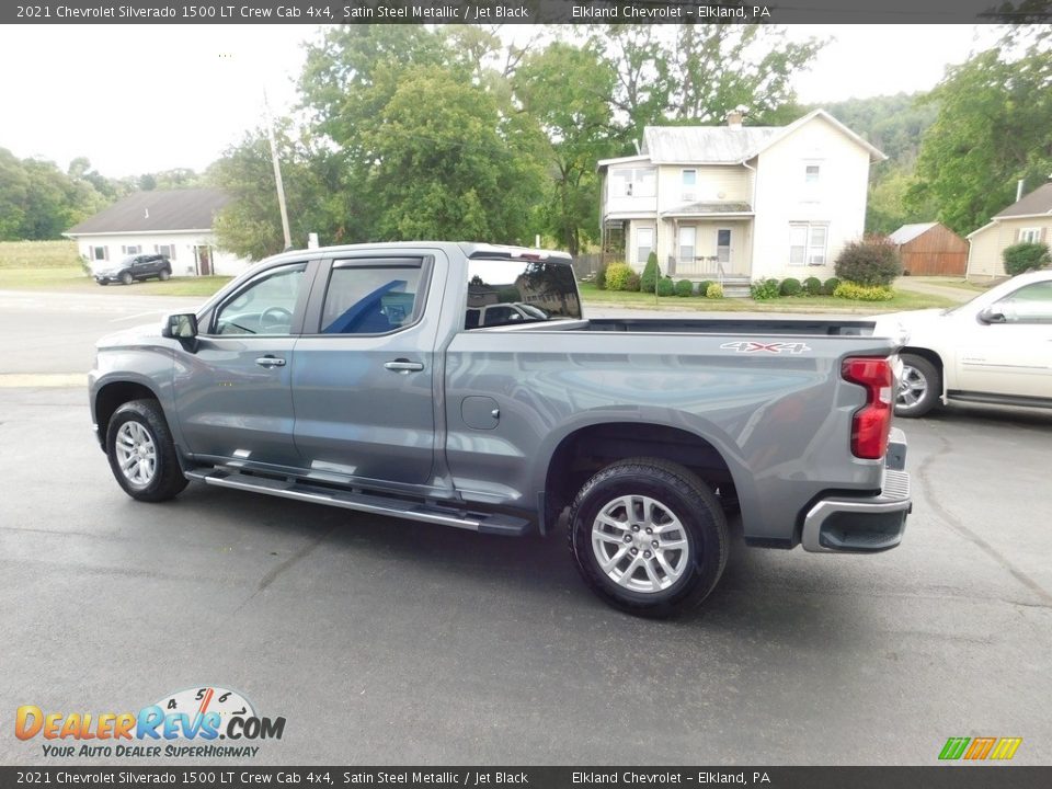 2021 Chevrolet Silverado 1500 LT Crew Cab 4x4 Satin Steel Metallic / Jet Black Photo #7