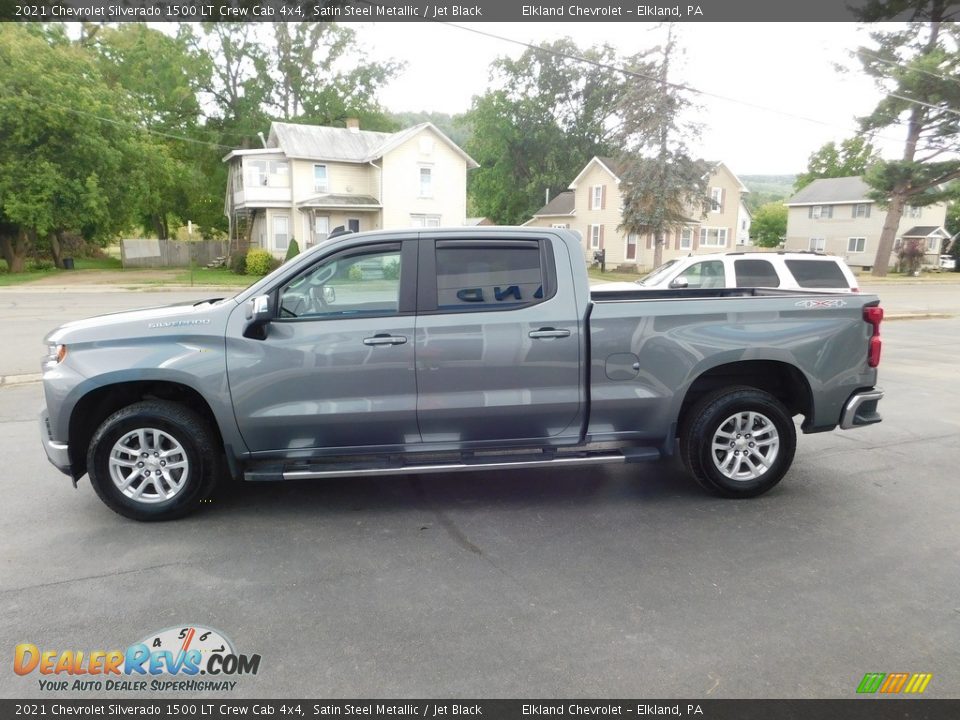 2021 Chevrolet Silverado 1500 LT Crew Cab 4x4 Satin Steel Metallic / Jet Black Photo #8