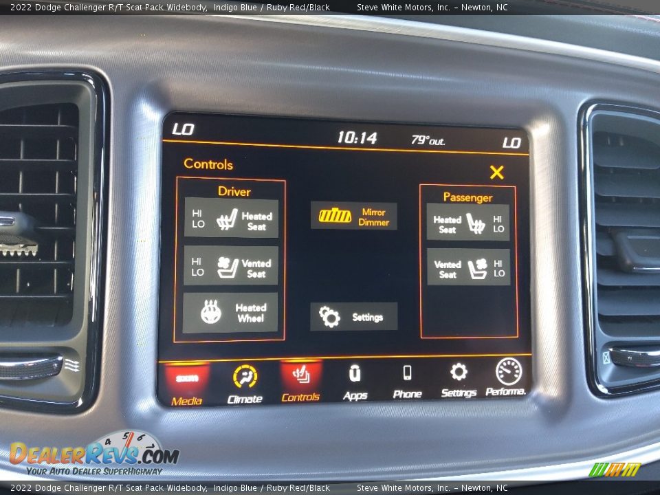 Controls of 2022 Dodge Challenger R/T Scat Pack Widebody Photo #21