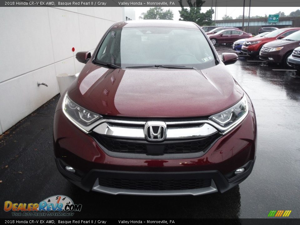 2018 Honda CR-V EX AWD Basque Red Pearl II / Gray Photo #5