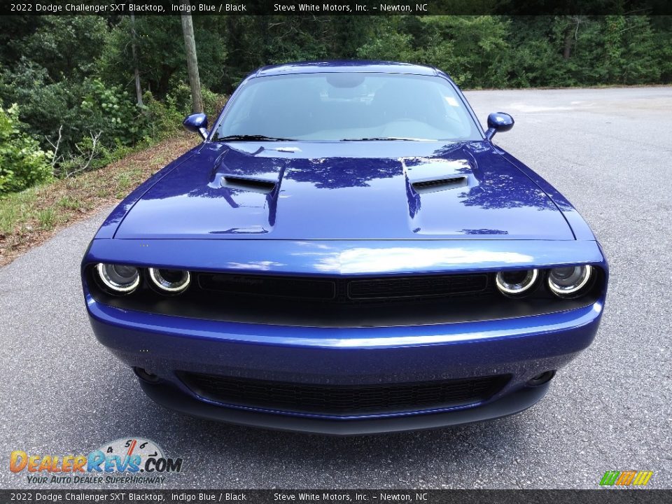 2022 Dodge Challenger SXT Blacktop Indigo Blue / Black Photo #3