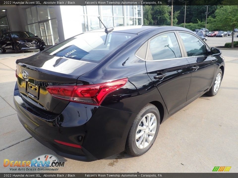 2022 Hyundai Accent SEL Absolute Black / Black Photo #2