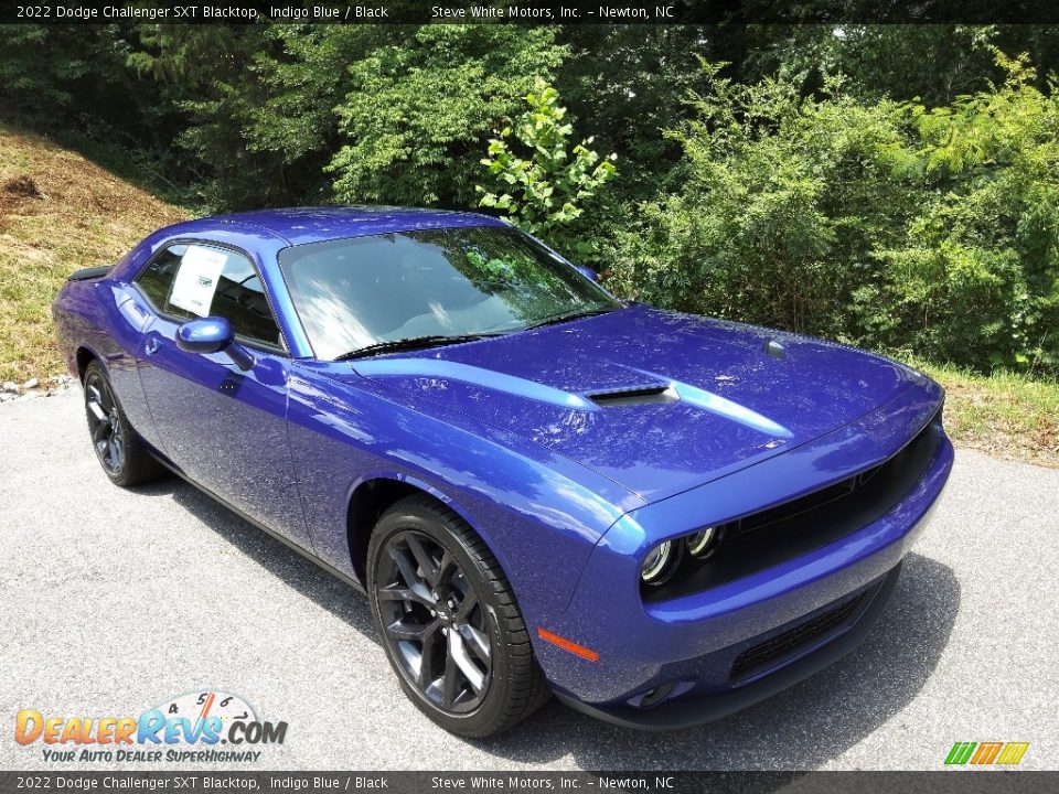 2022 Dodge Challenger SXT Blacktop Indigo Blue / Black Photo #4