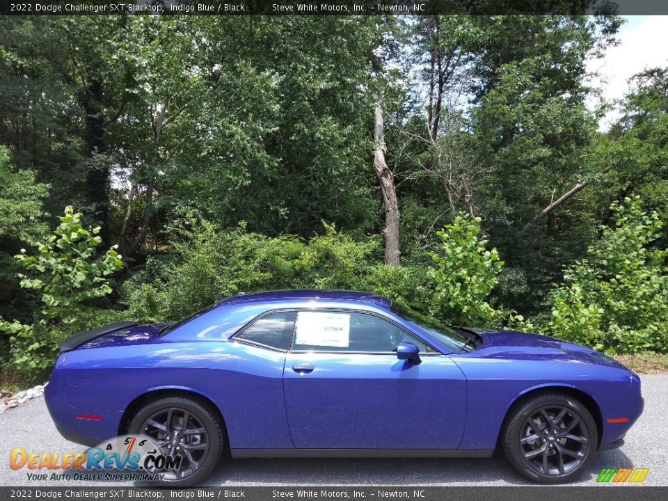 2022 Dodge Challenger SXT Blacktop Indigo Blue / Black Photo #5