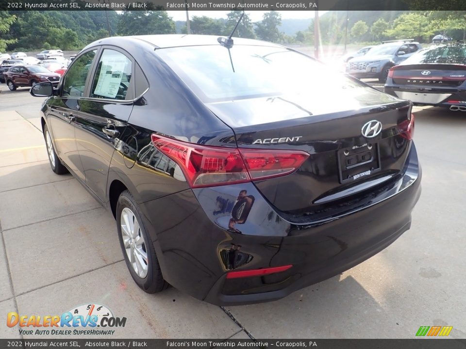 2022 Hyundai Accent SEL Absolute Black / Black Photo #4