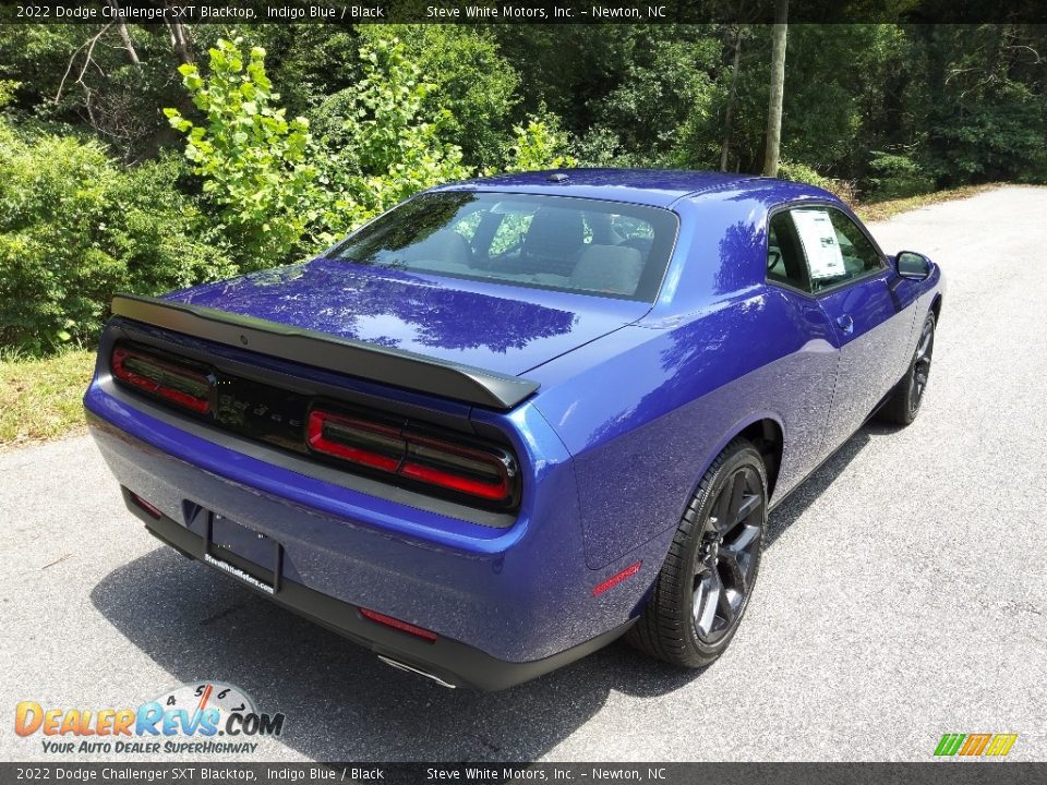2022 Dodge Challenger SXT Blacktop Indigo Blue / Black Photo #6