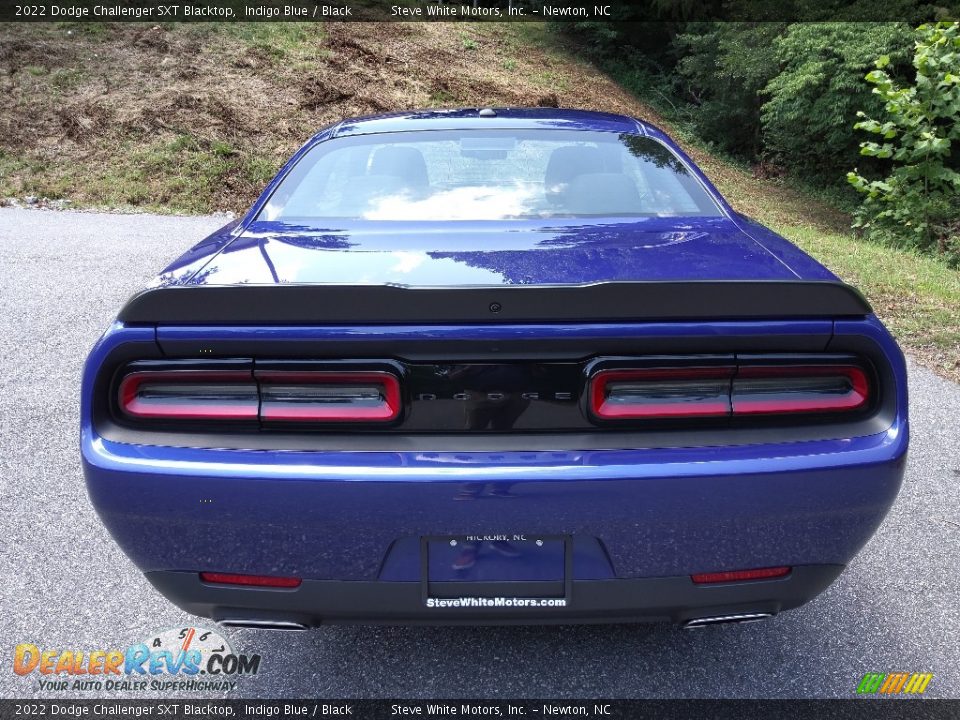 2022 Dodge Challenger SXT Blacktop Indigo Blue / Black Photo #7