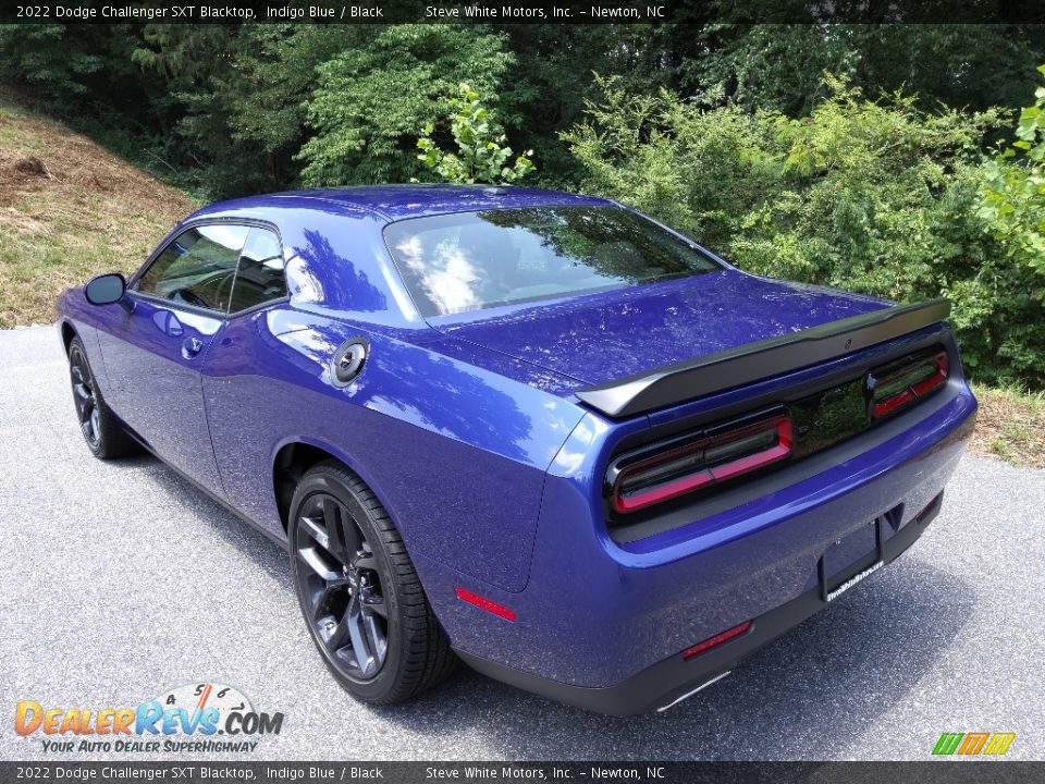 2022 Dodge Challenger SXT Blacktop Indigo Blue / Black Photo #8