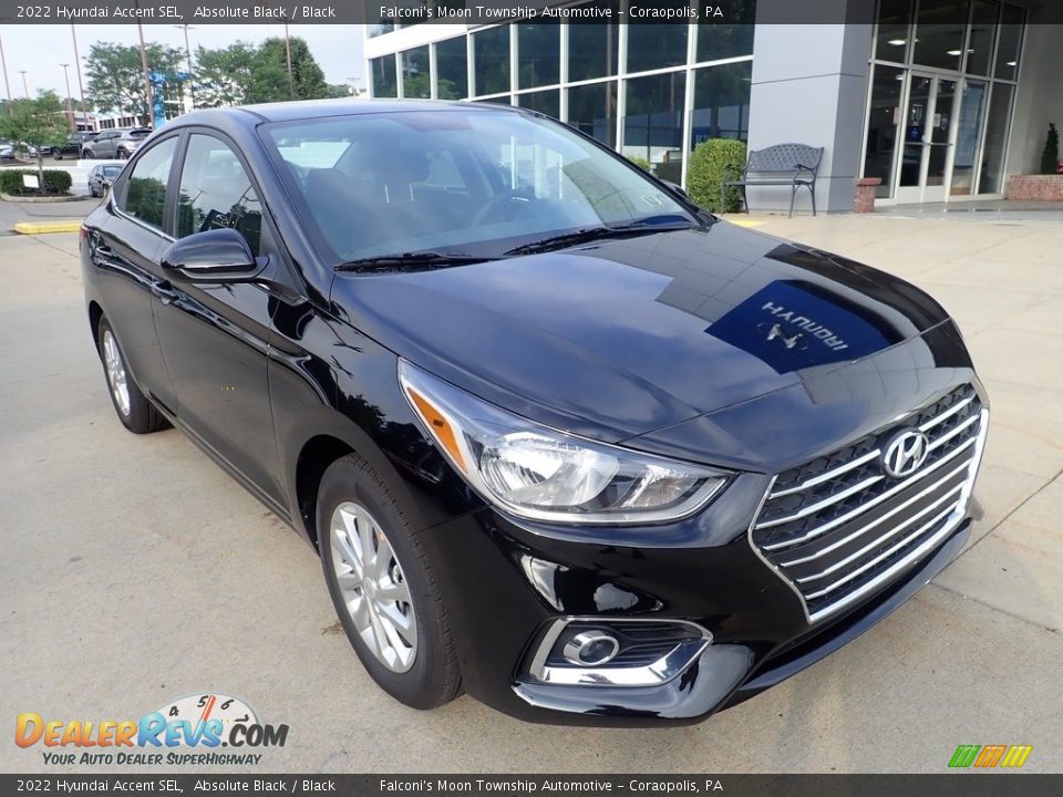 2022 Hyundai Accent SEL Absolute Black / Black Photo #8