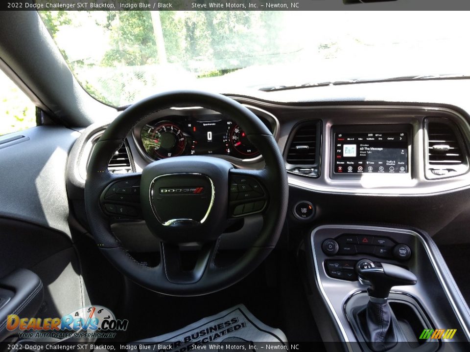 2022 Dodge Challenger SXT Blacktop Indigo Blue / Black Photo #9