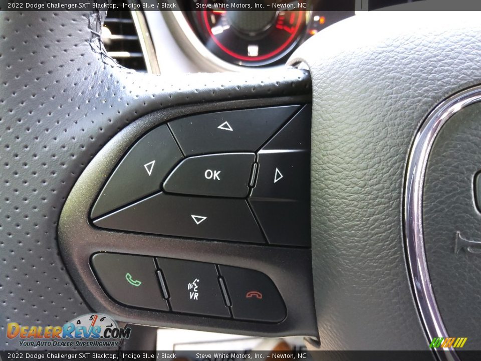 2022 Dodge Challenger SXT Blacktop Indigo Blue / Black Photo #17