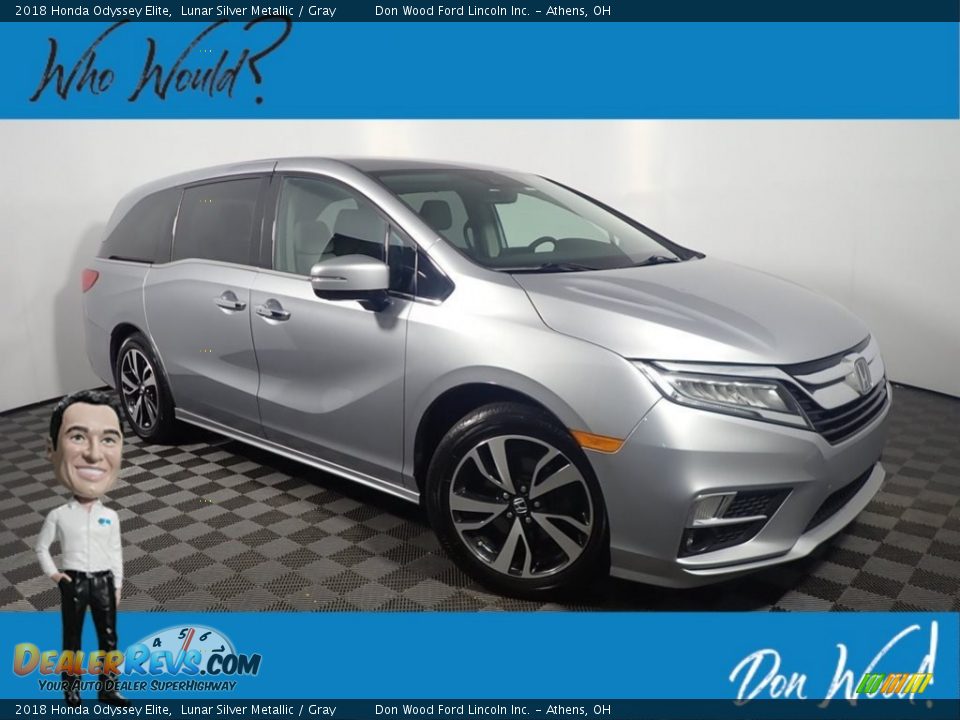 2018 Honda Odyssey Elite Lunar Silver Metallic / Gray Photo #1