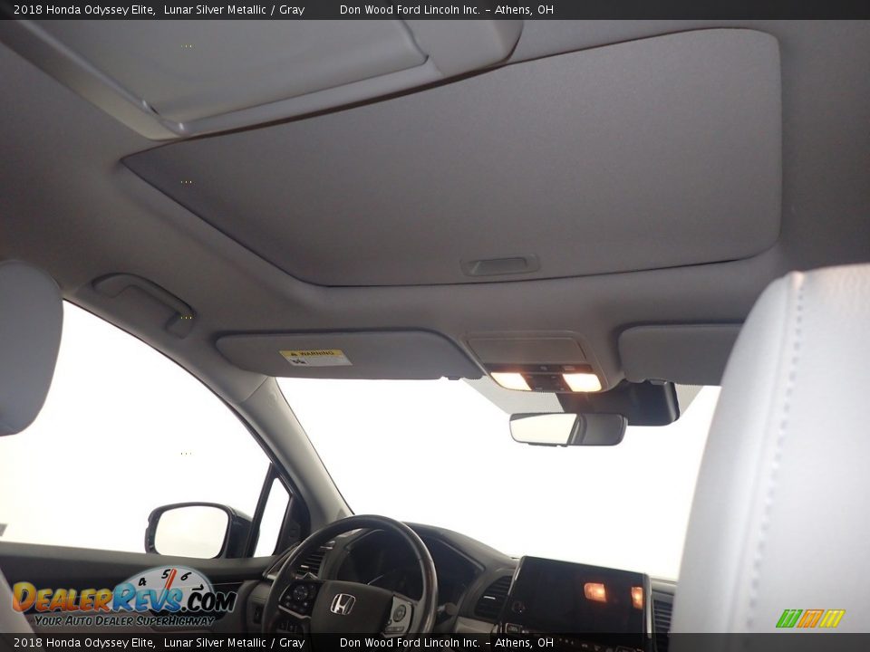 2018 Honda Odyssey Elite Lunar Silver Metallic / Gray Photo #3