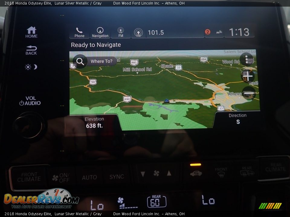 2018 Honda Odyssey Elite Lunar Silver Metallic / Gray Photo #5