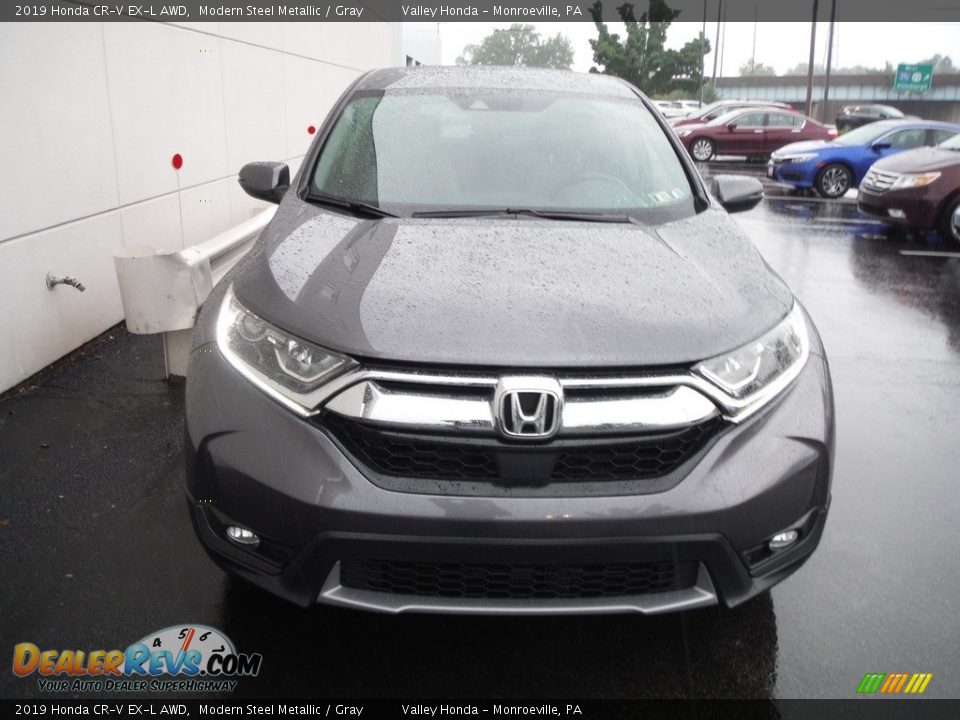 2019 Honda CR-V EX-L AWD Modern Steel Metallic / Gray Photo #5