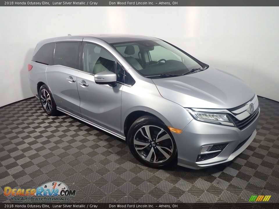 2018 Honda Odyssey Elite Lunar Silver Metallic / Gray Photo #6