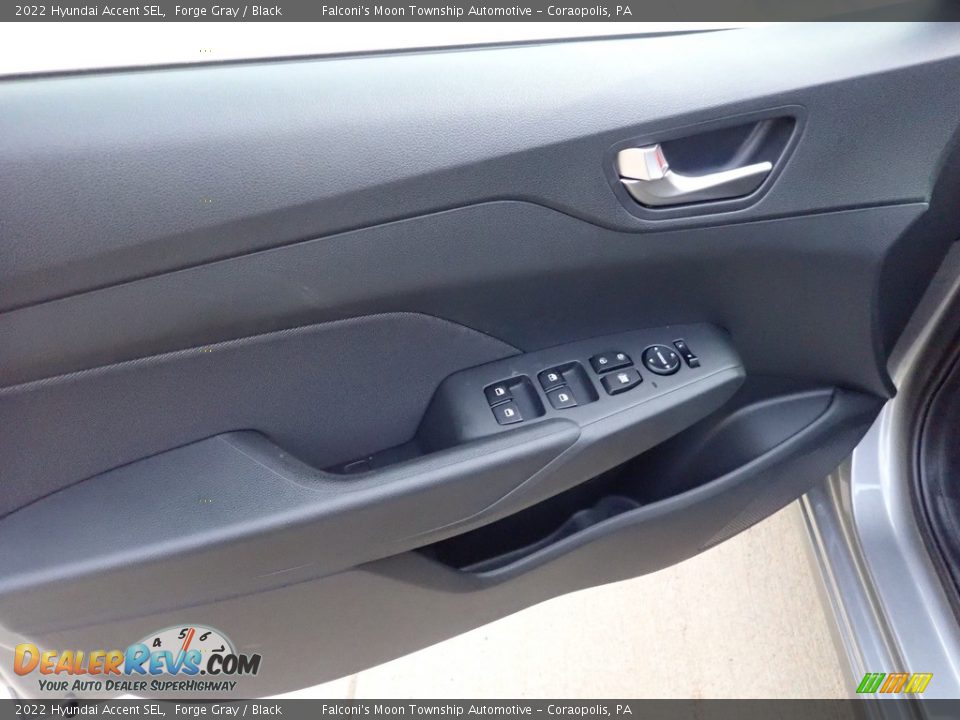 2022 Hyundai Accent SEL Forge Gray / Black Photo #14