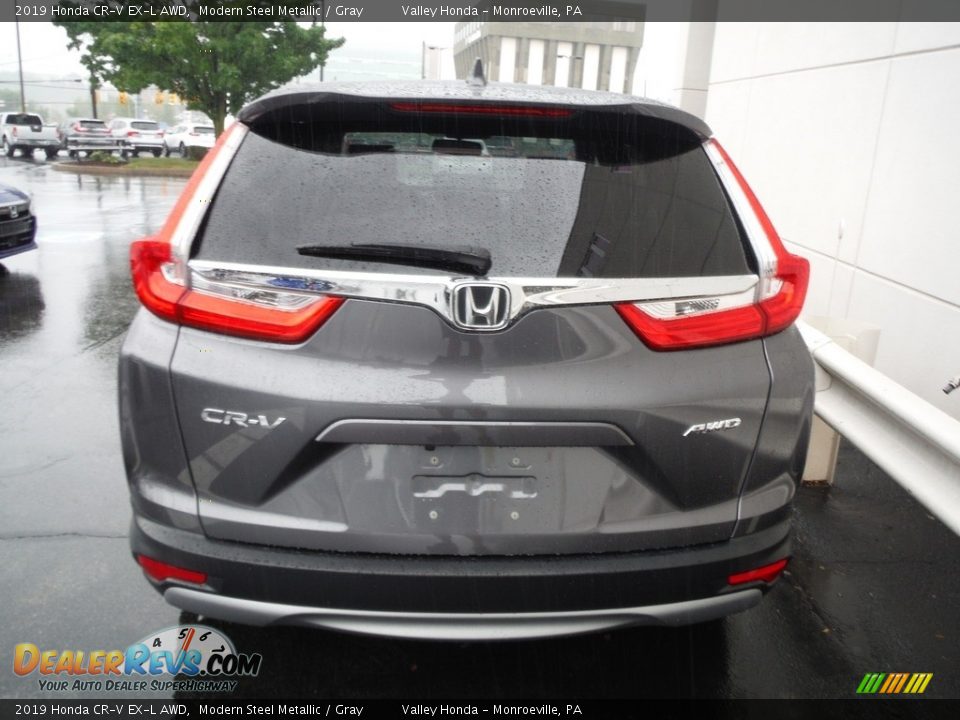 2019 Honda CR-V EX-L AWD Modern Steel Metallic / Gray Photo #7