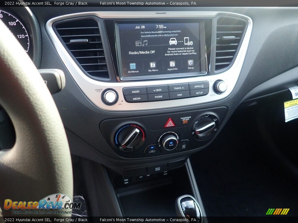 2022 Hyundai Accent SEL Forge Gray / Black Photo #16