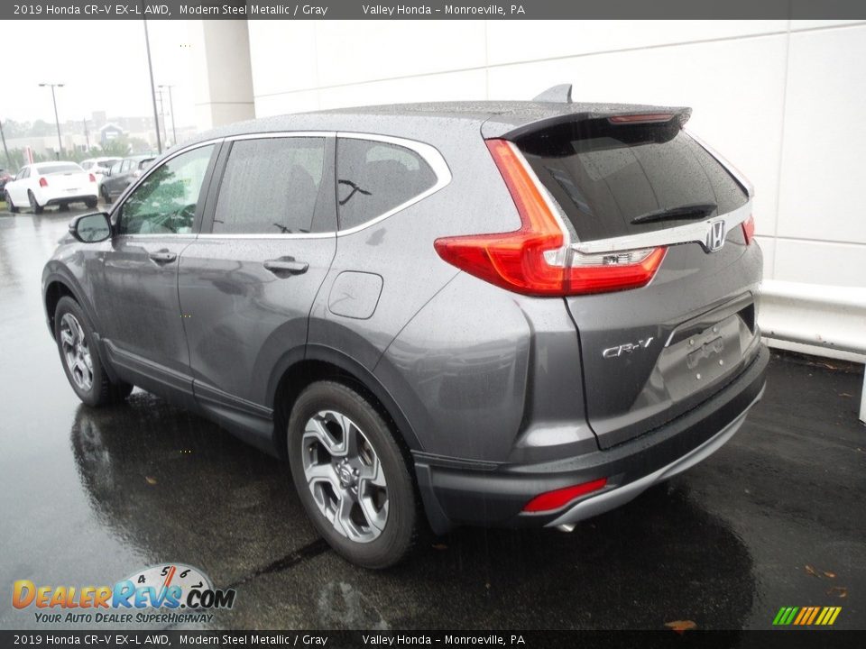 2019 Honda CR-V EX-L AWD Modern Steel Metallic / Gray Photo #9