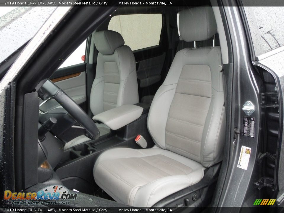 2019 Honda CR-V EX-L AWD Modern Steel Metallic / Gray Photo #16