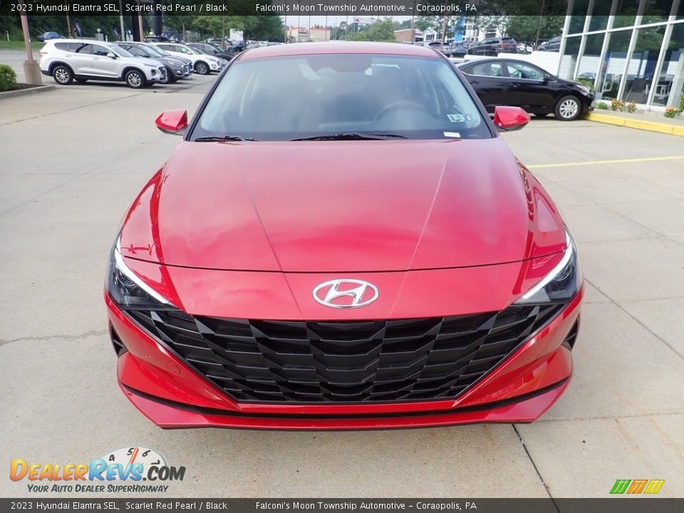 2023 Hyundai Elantra SEL Scarlet Red Pearl / Black Photo #8