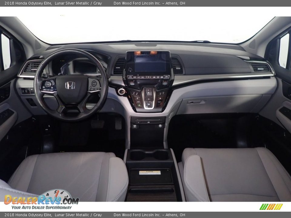 2018 Honda Odyssey Elite Lunar Silver Metallic / Gray Photo #28