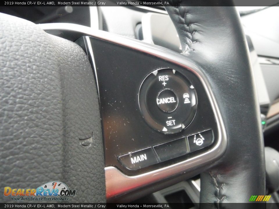 2019 Honda CR-V EX-L AWD Modern Steel Metallic / Gray Photo #25